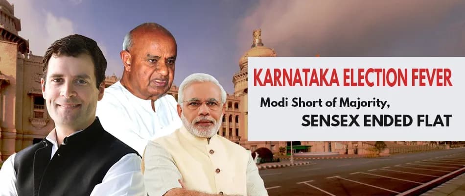 Karnataka Election: Sensex Spiked Nearly 500 Points But Erased All Gains As the Day Ended 