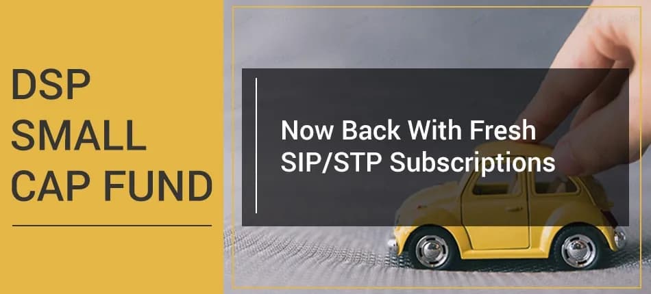 DSP Small Cap Fund Now Open for Fresh SIP/STP Investments