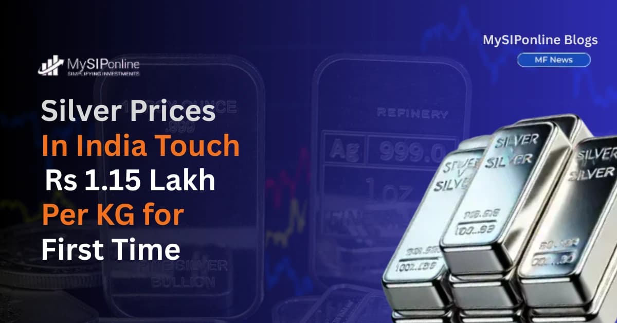 Silver Prices in India Touch Rs 1.15 Lakh Per KG for First Time