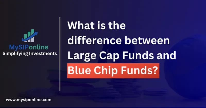 What is the difference between large cap funds and blue chip funds?